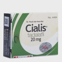 Viên nén Cialis 20mg điều trị rối loạn cương dương (1 vỉ x 2 viên)