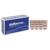 Viên nén Daflon 500mg điều trị suy tĩnh mạch, trĩ cấp tính (4 vỉ x 15 viên)