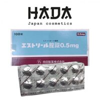 Viên nén đặt âm đạo Estoril 0.5mg Nhật Bản 100 viên