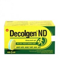 Viên nén Decolgen ND điều trị triệu chứng cảm sốt nhức đầu (10 vỉ x 12 viên)