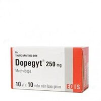 Viên nén Dopegyt 250mg điều trị tăng huyết áp (10 vỉ x 10 viên)