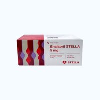Viên nén Enalapril Stella 5mg điều trị tăng huyết áp, suy tim (10 vỉ x 10 Viên)