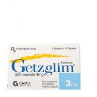 Viên nén Getzglim 3mg điều trị bệnh đái tháo đường type 2 (2 vỉ x 10 viên)