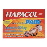 Viên nén HAPACOL 500mg /200mg làm giảm đau các cơn đau, hạ sốt (10 vỉ x 10 viên)