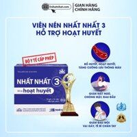 Viên Nén Hoạt Huyết - Nhất Nhất 3, Tăng Cường Lưu Thông Máu, Giảm Mất Ngủ, Chóng Mặt, Đau Mỏi Vai gáy, Tê Bì Tay Chân