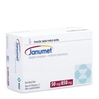 Viên nén Janumet 50mg/850mg điều trị đái tháo đường type 2 (4 vỉ x 7 viên)