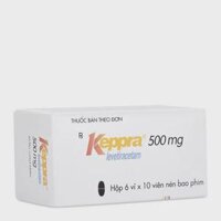 Viên nén Keppra 500mg điều trị động kinh (6 vỉ x 10 viên)