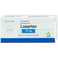 Viên nén Losartan 25mg TV.Pharm điều trị tăng huyết áp