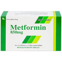 Viên nén Metformin 850mg Tipharco điều trị đái tháo đường tuýp 2 (4 vỉ x 15 viên)