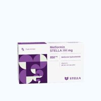 Viên nén Metformin Stella 850mg điều trị đái tháo đường type 2 (4 vỉ x 15 viên)