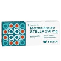 Viên nén Metronidazole Stella 250mg điều trị nhiễm Trichomonas, viêm phụ khoa, loét nướu