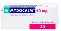 Viên nén Mydocalm 50mg Gedeon điều trị triệu chứng co cứng cơ sau đột quỵ (3 vỉ x 10 viên)