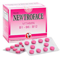 Viên nén Newtroface Vitamin B1-B6-B12, hỗ trợ điều trị các triệu chứng thiếu máu
