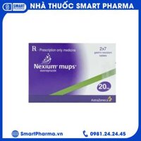 Viên nén Nexium Mups 20mg điều trị trào ngược dạ dày – thực quản, loét dạ dày (2 vỉ x 7 viên)