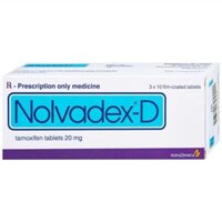 Viên nén Nolvadex-D AstraZeneca Tamoxifen điều trị ung thư vú (3 vỉ x 10 viên)