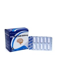 Viên nén Piracetam 800mg Vidipha điều trị chóng mặt, suy giảm trí nhớ (10 vỉ x 10 viên)