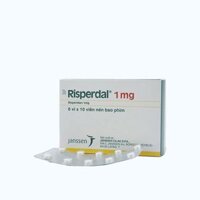 Viên nén Risperdal 1mg điều trị tâm thần phân liệt, hưng cảm (6 vỉ x 10 viên)