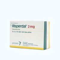 Viên nén Risperdal 2mg điều trị tâm thần phân liệt, hưng cảm (6 vỉ x 10 viên)