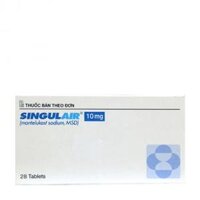 Viên nén Singulair 10mg dự phòng và điều trị hen phế quản mạn tính (2 vỉ x 14 viên)