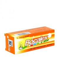 Viên nén sủi bọt Bocalex C 1000 điều trị thiếu vitamin C tuýp 10 viên