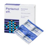 Viên nén sủi bọt Partamol eff 500mg Stella (Hộp/4 vỉ/16 viên)