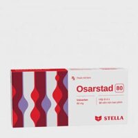Viên nén Valsartan Stella 80mg điều trị tăng huyết áp, suy tim (3 vỉ x 10 viên)