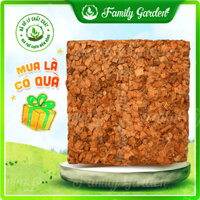 Viên nén vỏ dừa cắt/xơ dừa cục 5Kg - Giá thể trồng cây chất lượng cao | Độc quyền Family Garden