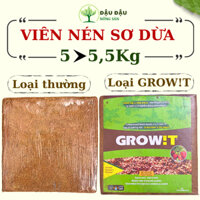 Viên nén Xơ Dừa 5Kg nở ra được từ 45-60kg mùn dừa, xơ dừa - TẶNG 1 gói hạt giống