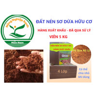 Viên nén xơ dừa 5kg siêu tiết kiệm, mụn dừa ép, xơ dừa ép Growit