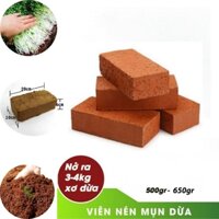viên nén xơ dừa (giá trên là 10v).10v tặng 2 túi phân