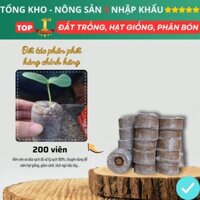 Viên Nén Xơ Dừa Ươm Hạt giống (200 viên) viên nén sơ dừa giúp hạt giống lên mầm tốt