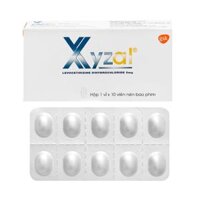 Viên nén Xyzal 5mg điều trị triệu chứng viêm mũi dị ứng, mề đay (1 vỉ x 10 viên)