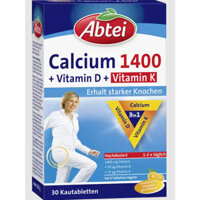 Viên ngậm Abtei Calcium 1400  Vitamin D, K của Đức