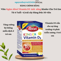 Viên Ngậm Abtei Vitamin D3 ánh nắng  Kinder Cho Trẻ Em Từ 4 Tuổi- vi Cam