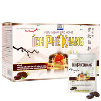 Viên ngậm bảo họng Ích Phế Khang, hỗ trợ giảm các biểu hiện tăng tiết đờm, ho nhiều