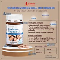 Viên ngậm canxi vitamin D3 Đức vị socola - Sanct Bernhard, bổ sung calcium vitamin D3 150 viên cho gia đình