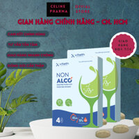 Viên Ngậm Giải rượu Non Alco VITATH, hỗ trợ tan 70% nồng độ cồn sau 40 phút sử dụng và giảm đau đầu chóng mặt