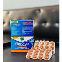 Viên Ngậm Giảm Ho, Mũi Và Họng Vicks Vapodrops + Cough Orange Menthol 36 Viên Vị Cam