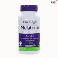 Viên ngậm giúp ngủ ngon Natrol Melatonin 10mg của Mỹ 60 viên – Hỗ trợ điều trị bệnh mất ngủ