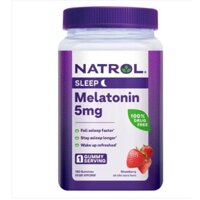Viên ngậm giúp ngủ ngon Natrol Melatonin Sleep 5mg (Vị dâu) 250 viên