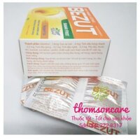 Viên ngậm ho Bezut từ Cao xạ can – Cho người bị viêm Amidan, viêm họng – Hộp 20 viên màu vàng