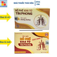 VIÊN NGẬM HO BỔ PHẾ KHA TỬ TÍN PHONG - GIẢM HO TAN ĐÀM - DÙNG ĐƯỢC CHO NGƯỜI TIỂU ĐƯỜNG HỘP 20 VIÊN