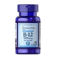Viên ngậm hỗ trợ bổ sung Vitamin B12 Puritan’s Pride 500mcg Microlozenge