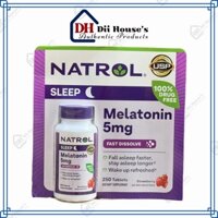 Viên Ngậm Hỗ Trợ Ngủ Ngon Natrol Melatonin Sleep 5mg 250 viên hàng Mỹ.