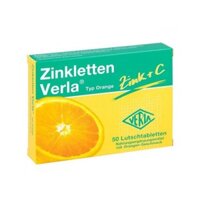 Viên ngậm kẽm Zink +C ( Zinkletten Verla) Hàng Đức hộp 50 viên