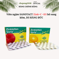 Viên ngậm kẽm Zink +C Zinkletten Verla hàng chuẩn Đức