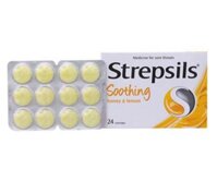 Viên ngậm kháng khuẩn, giảm ho hương chanh mật ong Strepsils Honey Lemon (24 viên/hộp)