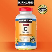 Viên Ngậm KIRKLAND Signature VITAMIN C 500 mg CHEWABLE hộp 500 viên - tăng sức đề kháng