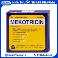 Viên ngậm Mekotricin 1mg điều trị viêm họng, amidan cấp tính ( Hộp 24 viên)