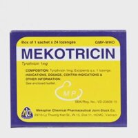 Viên ngậm Mekotricin 1mg điều trị tại chỗ nhiễm khuẩn niêm mạc miệng, họng (hộp 24 viên)